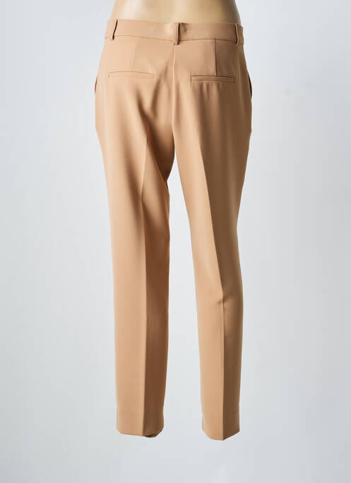 Pantalon slim tissage popeline taille normale marron BEAUMONT femme