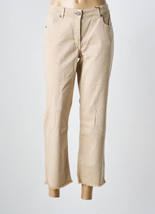 Pantalon 7/8 stretch taille normale beige BETTY BARCLAY femme