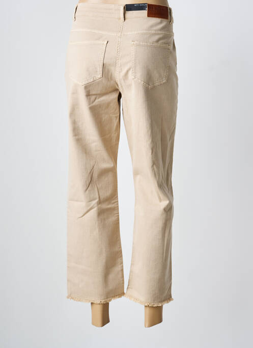 Pantalon 7/8 stretch taille normale beige BETTY BARCLAY femme