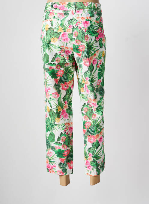 Pantalon 7/8 tissage popeline taille normale vert PENNYBLACK femme