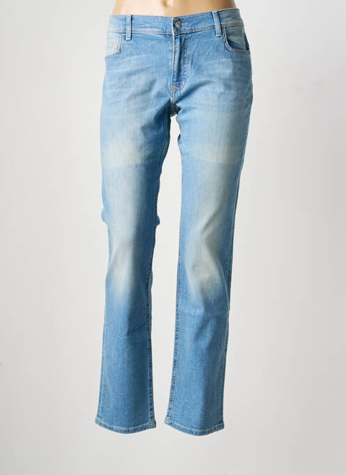 Jeans coupe droite stretch taille normale bleu PIONEER femme