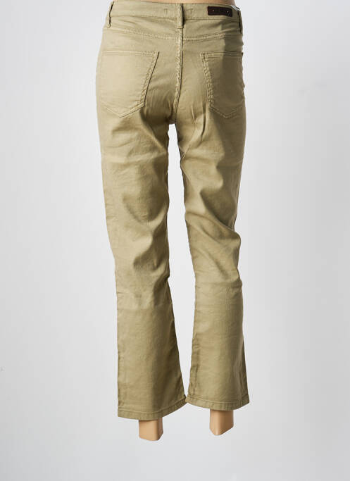 Pantalon 7/8 stretch taille normale vert ISLOW femme