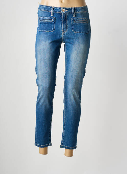 Jeans coupe slim stretch taille normale bleu ISLOW femme