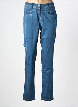 Pantalon droit stretch taille normale bleu SANDWICH femme