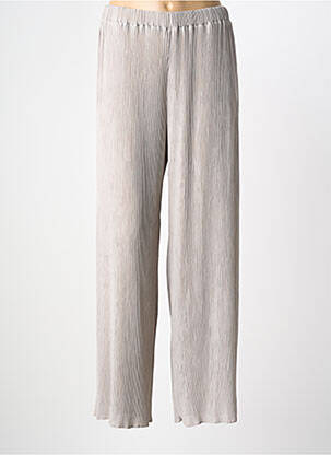 Pantalon large coupe fluide taille normale gris MARIA BELLENTANI femme