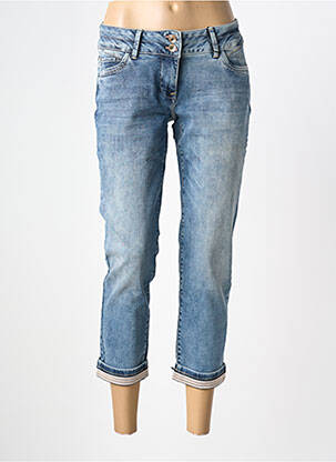 Pantacourt stretch taille normale bleu BETTY BARCLAY femme