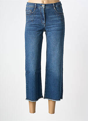 Pantacourt stretch taille normale bleu BETTY BARCLAY femme