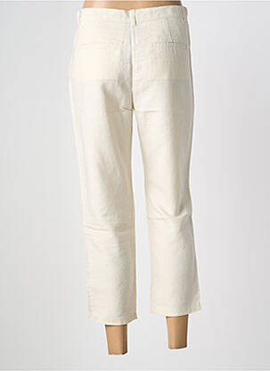 Pantalon 7/8 fermeture zippée sous rabat boutonné taille normale beige PENNYBLACK femme
