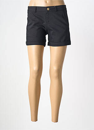 Short finition revers taille basse noir BÔ-M femme