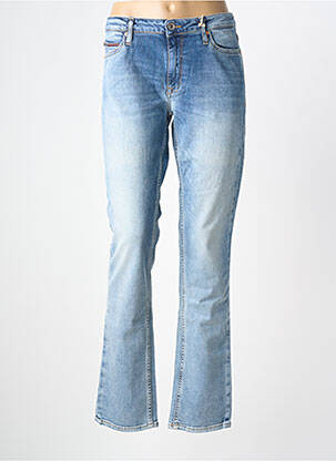 Jeans coupe droite bleu TOMMY HILFIGER femme