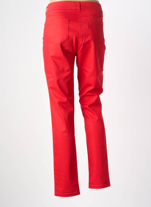 Pantalon slim tissage popeline taille normale rouge PENNYBLACK femme