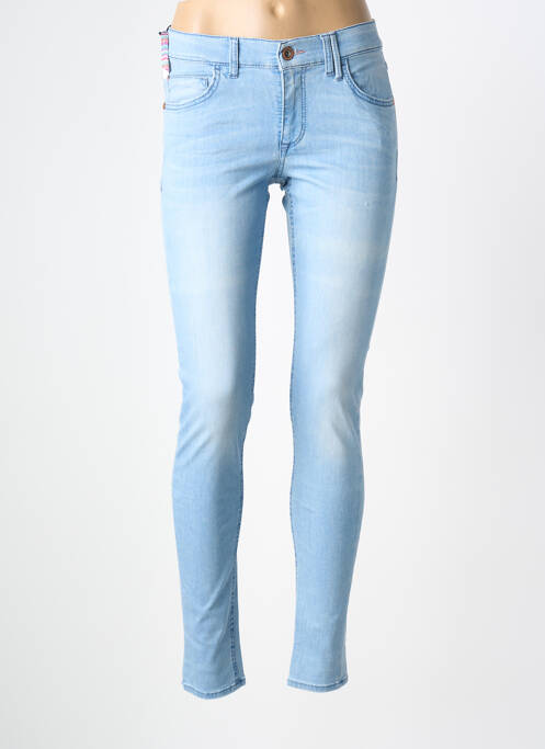 Jeans coupe slim stretch taille normale bleu PIONEER femme