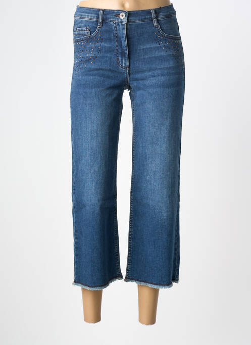 Pantacourt stretch taille normale bleu BETTY BARCLAY femme