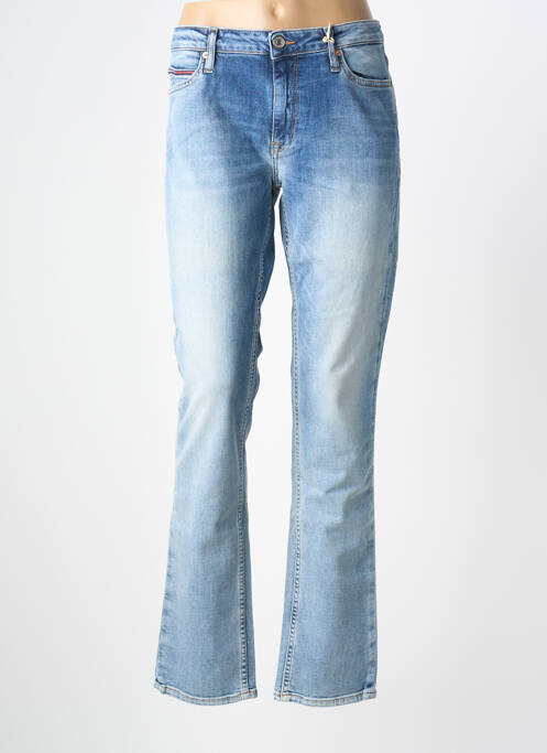 Jeans coupe droite bleu TOMMY HILFIGER femme