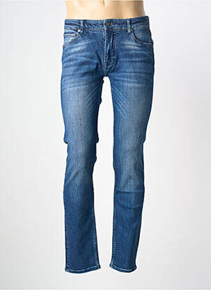 Jeans coupe slim stretch taille normale bleu SERGE BLANCO homme
