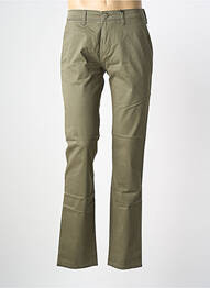 Pantalon chino tissage popeline taille normale vert PIONEER homme