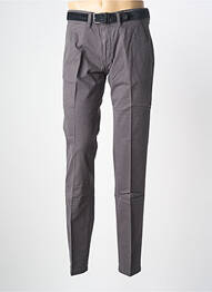 Pantalon chino tissage popeline taille normale gris PIONEER homme