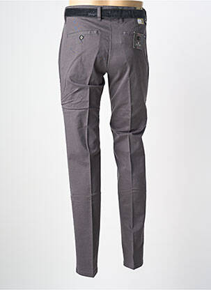 Pantalon chino tissage popeline taille normale gris PIONEER homme