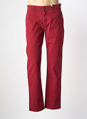 Pantalon chino stretch taille normale rouge TOMMY HILFIGER homme