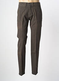 Pantalon chino tissage popeline taille normale marron PIONEER homme
