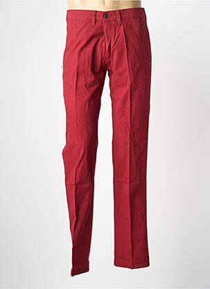 Pantalon chino stretch taille normale rouge PIONEER homme