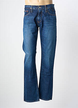 Jeans coupe droite stretch taille haute bleu TOMMY HILFIGER homme