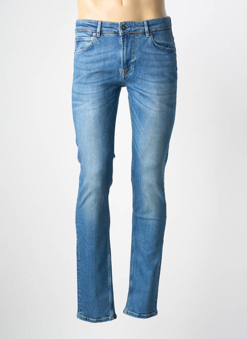 Jeans skinny stretch taille normale bleu SERGE BLANCO homme