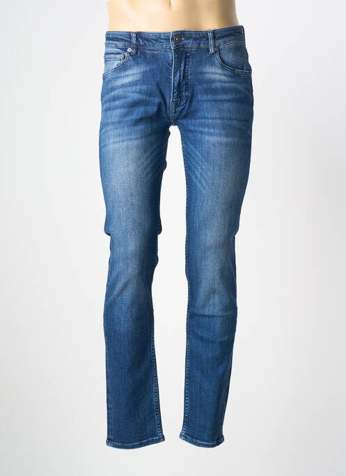 Jeans coupe slim stretch taille normale bleu SERGE BLANCO homme