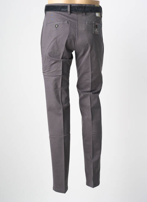 Pantalon chino tissage popeline taille normale gris PIONEER homme