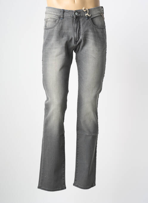 Jeans coupe slim stretch taille normale gris PIONEER homme
