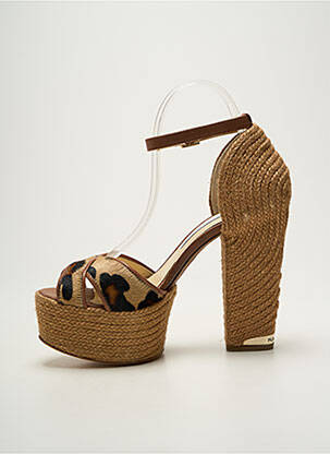 Sandales/nu pieds semi compensé talon haut de 10cm et plus marron PALOMA BARCELO femme