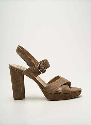 Sandales/nu pieds talon bottier talon haut de 10cm et plus marron NERO GIARDINI femme
