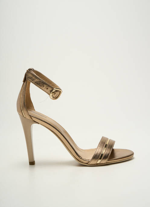 Sandales/nu pieds matière lisse talon haut de 10cm et plus or NERO GIARDINI femme