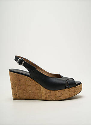 Sandales/nu pieds talon compensé talon de 7 à 9cm noir NERO GIARDINI femme