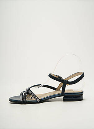 Sandales/nu pieds chiquet talon plat jusqu'à 3cm bleu NERO GIARDINI femme