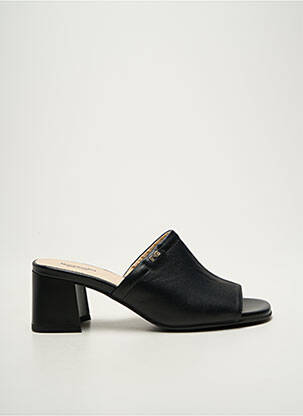 Mules/sabots tissage satiné talon de 4 à 6cm noir NERO GIARDINI femme