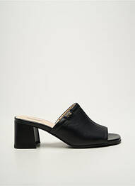 Mules/sabots tissage satiné talon de 4 à 6cm noir NERO GIARDINI femme