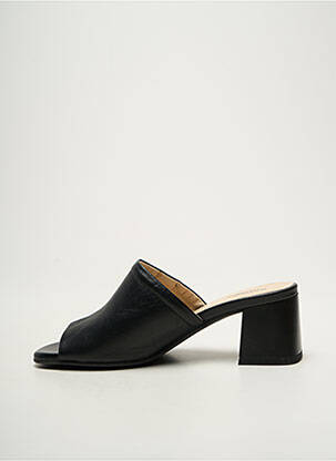 Mules/sabots tissage satiné talon de 4 à 6cm noir NERO GIARDINI femme