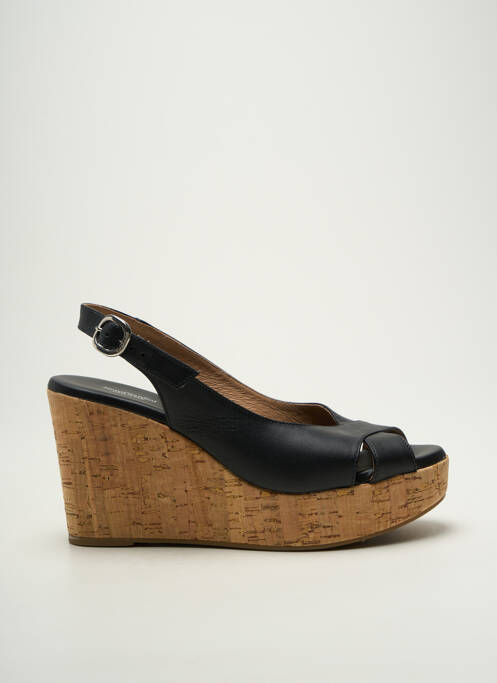 Sandales/nu pieds talon compensé talon de 7 à 9cm noir NERO GIARDINI femme