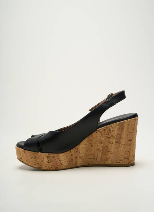 Sandales/nu pieds talon compensé talon de 7 à 9cm noir NERO GIARDINI femme