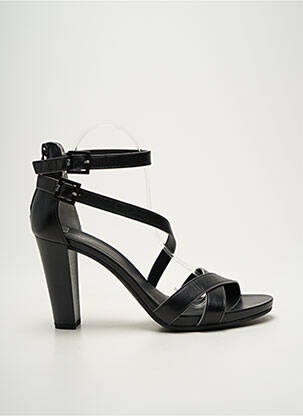 Sandales/nu pieds matière lisse talon de 7 à 9cm noir NERO GIARDINI femme