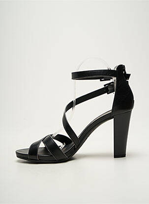 Sandales/nu pieds matière lisse talon de 7 à 9cm noir NERO GIARDINI femme