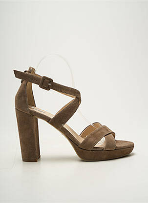 Sandales/nu pieds talon bottier talon haut de 10cm et plus marron NERO GIARDINI femme