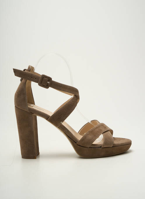 Sandales/nu pieds talon bottier talon haut de 10cm et plus marron NERO GIARDINI femme