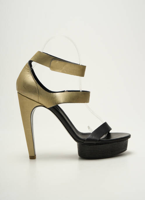 Sandales/nu pieds matière lisse talon haut de 10cm et plus or VIC MATIE femme