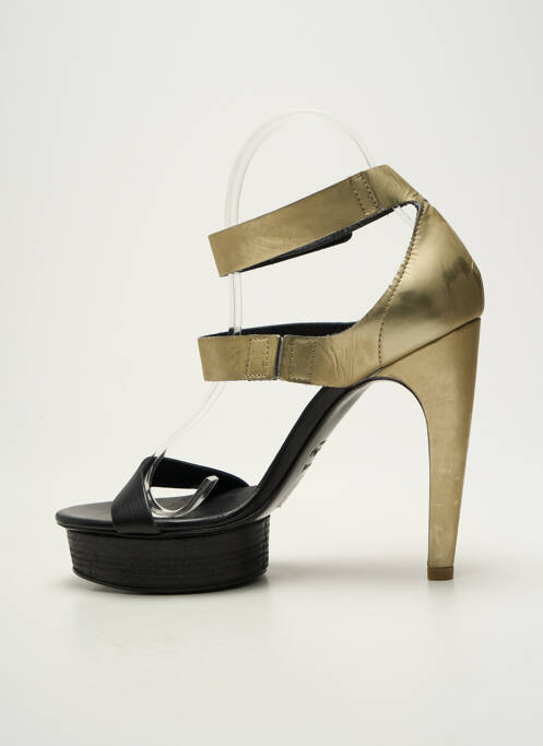 Sandales/nu pieds matière lisse talon haut de 10cm et plus or VIC MATIE femme