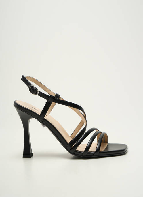 Sandales/nu pieds matière lisse talon de 7 à 9cm noir NERO GIARDINI femme
