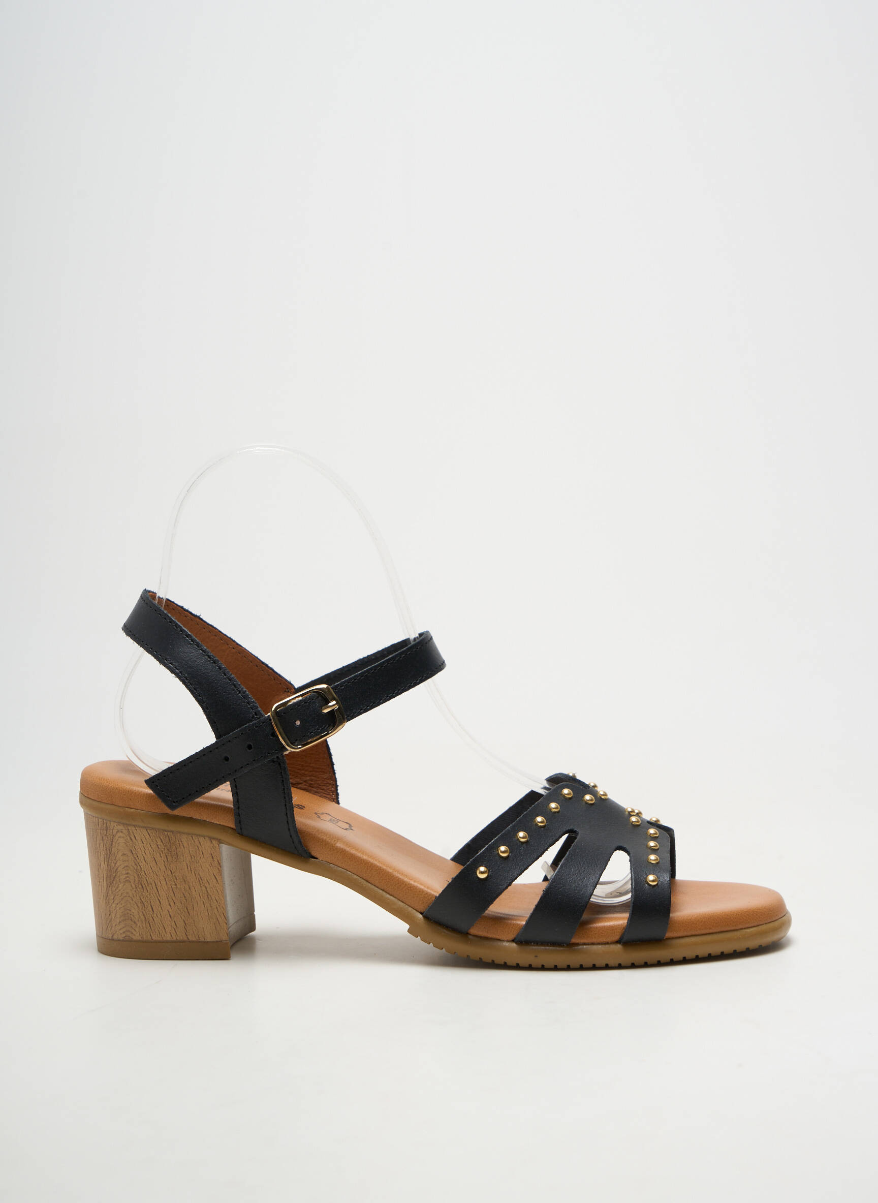 Sandales/nu pieds type de semelle amortissante talon de 4 à 6cm noir EVA FRUTOS femme