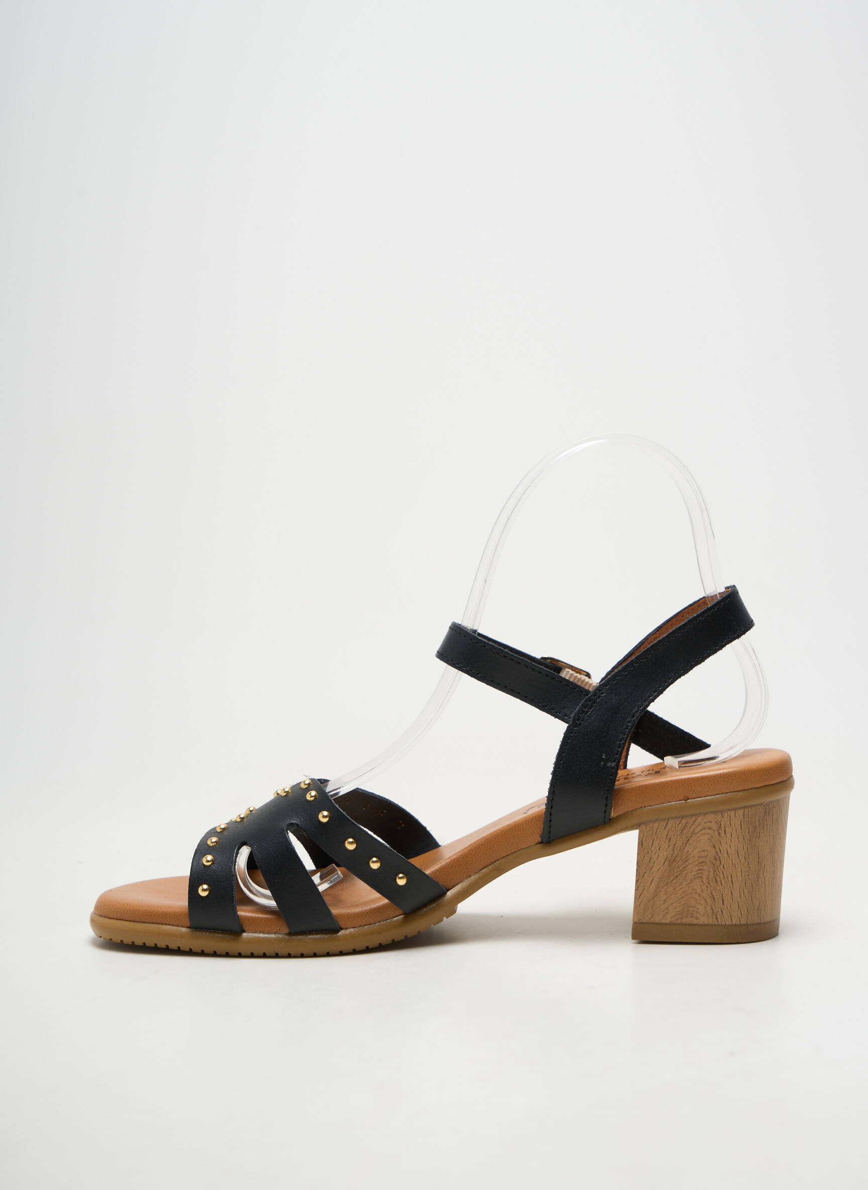 Sandales/nu pieds type de semelle amortissante talon de 4 à 6cm noir EVA FRUTOS femme