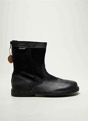 Bottines/boots tissage satiné talon plat jusqu'à 3cm noir KICKERS femme